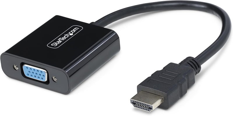 Star Tech .com HDMI to VGA Adapter, Active Video Converter for Laptop/Desktop, 1920x1080 (1080p), HDMI Source to VGA Monitor - Image 1
